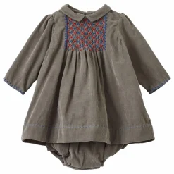 Caramel Robe Mars Velours Côtelé |