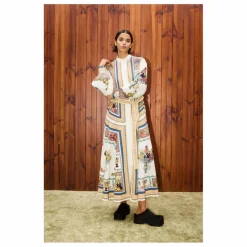 Sale Alémais Robe Mercado Popeline de Coton Bio | Ecru