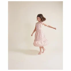 Búho Robe Midi Capri Coton Bio | Rose pâle Clearance