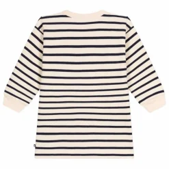 Petit Bateau Robe Molleton Rayée | Bleu marine