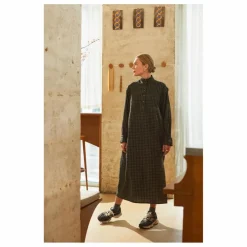 Marlot Paris Robe Nayla Vichy - Collection Femme | Vert kaki New