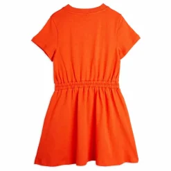 Mini Rodini Robe Note Coton Bio | Rouge Hot