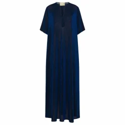 Momoni Robe Pénélope Métallisée | Bleu marine Clearance