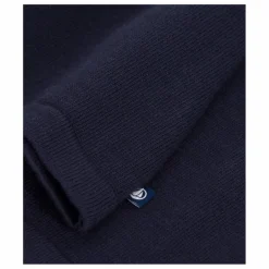 Sale Petit Bateau Robe Pull Col Claudine Coton Bio | Bleu marine