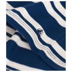 Enfant Petit Bateau Robe Rayée Coton Epais |