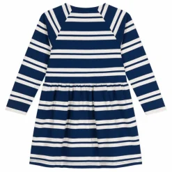 Enfant Petit Bateau Robe Rayée Coton Epais |