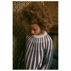 birinit Robe Rayures | Bleu gris New