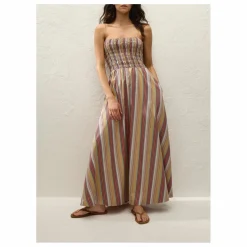 Sale Faithfull the Brand Robe Rayures Anniken | Brique