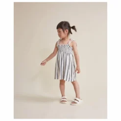 Enfant Búho Robe Rayures Coton Bio |