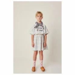 Tocoto Vintage Robe Rayures Eponge | Ecru Outlet