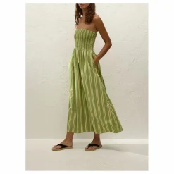 Faithfull the Brand Robe Rayures Jamie | Vert New