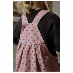 Online Konges Sløjd Robe Salopette Nola Cœurs Coton Bio | Rose