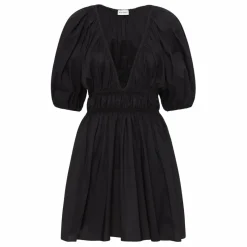 Matteau Robe Shired Plunge Mini | Noir Discount