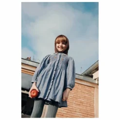 Emile et Ida Robe Smockée | Bleu Clearance