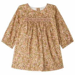 Enfant Bonpoint Robe Smockée Felicie Liberty Coton Bio |