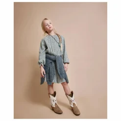 Enfant Búho Robe Smockée Volants |