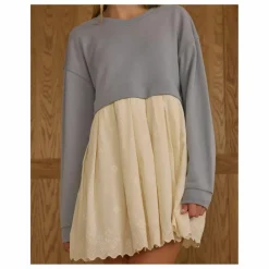 Rylee + Cru Robe Sweat | Bleu gris Sale