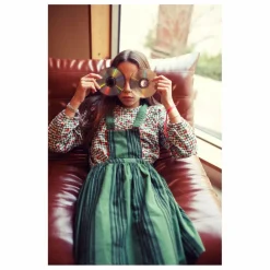 Enfant Piupiuchick Robe Tablier Rayée Coton Bio |