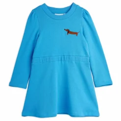 Clearance Mini Rodini Robe Teckel Coton Bio | Bleu