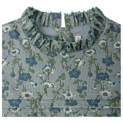 Hot Bonpoint Robe Topaz Liberty Velours Milleraies | Bleu