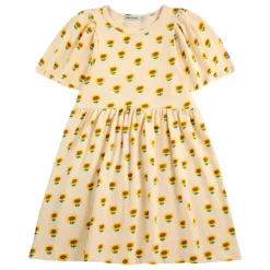 Bobo Choses Robe Tournesol Coton Bio | Crème New