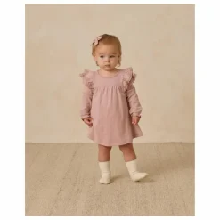 Quincy Mae Robe Volants Coton Bio | Rose Discount