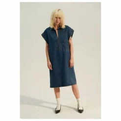 BELLEPIECE Robe Zafra Denim | Dark Blue