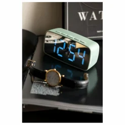 Homme Present Time Réveil oval LED Silver |