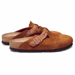 New BIRKENSTOCK Sabots Boston Braided Chaussant Etroit | Mink