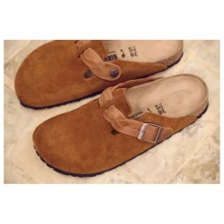 New BIRKENSTOCK Sabots Boston Braided Chaussant Etroit | Mink