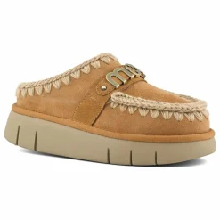 Mou Sabots Bounce Suède | Beige Online
