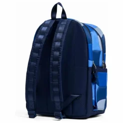 State Bags Sac à Dos Kane Deux Poches Puffer Check | Bleu Outlet