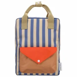 Clearance Sticky Lemon Sac à Dos Medium Envelope Rayé | Bleu