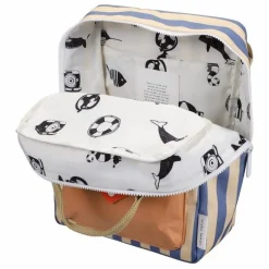 Clearance Sticky Lemon Sac à Dos Medium Envelope Rayé | Bleu