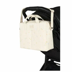 Nobodinoz Sac à langer imperméable Gala Opéra Orange Cherries | Beige Best