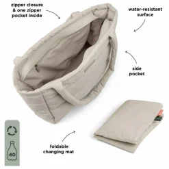 Done by deer Sac à langer matelassé | Sable Outlet