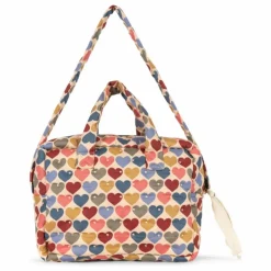 New Konges Sløjd Sac à langer pour poupée Cœurs Multicolore