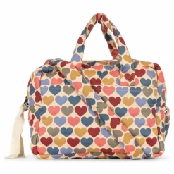New Konges Sløjd Sac à langer pour poupée Cœurs Multicolore