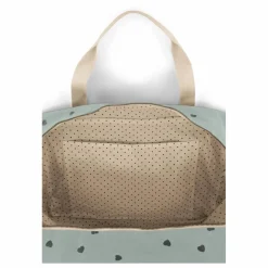 Rose in April Sac à langer Raphaël imprimé cœurs | Bleu ciel Sale