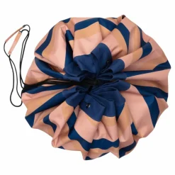 Play and Go Tapis De Jeux|Sac / Tapis de jeu d'extérieur Noomad - Rayures Moka