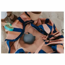 Play and Go Tapis De Jeux|Sac / Tapis de jeu d'extérieur Noomad - Rayures Moka