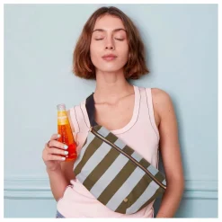 La cerise sur le gâteau Sac banane Rita | Bleu Turquoise - Vert Foncé Sale