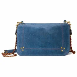 Jérôme Dreyfuss Sac Bobi Croûte Velours | Bleu jean