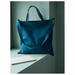 La cerise sur le gâteau Sac City Iona en toile de coton | Bleu canard Best