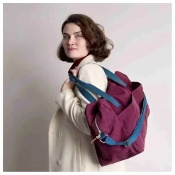 Femme La cerise sur le gâteau Sacs Weeks Ends|Sacs Week-End|Sac de voyage en coton bio Iona |