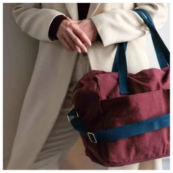 Femme La cerise sur le gâteau Sacs Weeks Ends|Sacs Week-End|Sac de voyage en coton bio Iona |