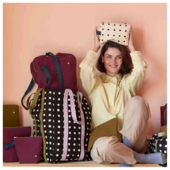 Femme La cerise sur le gâteau Sacs Weeks Ends|Sacs Week-End|Sac de voyage en coton bio Iona |