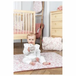 Clearance Tartine et Chocolat Sac et matelas à langer Toile de Jouy | Rose