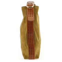 Hot herbert frère soeur Sac Le Enzo Cran Velours | Tabac