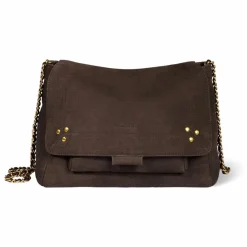 Outlet Jérôme Dreyfuss Sac Lulu M Taurillon Imprimé Croco | Marron